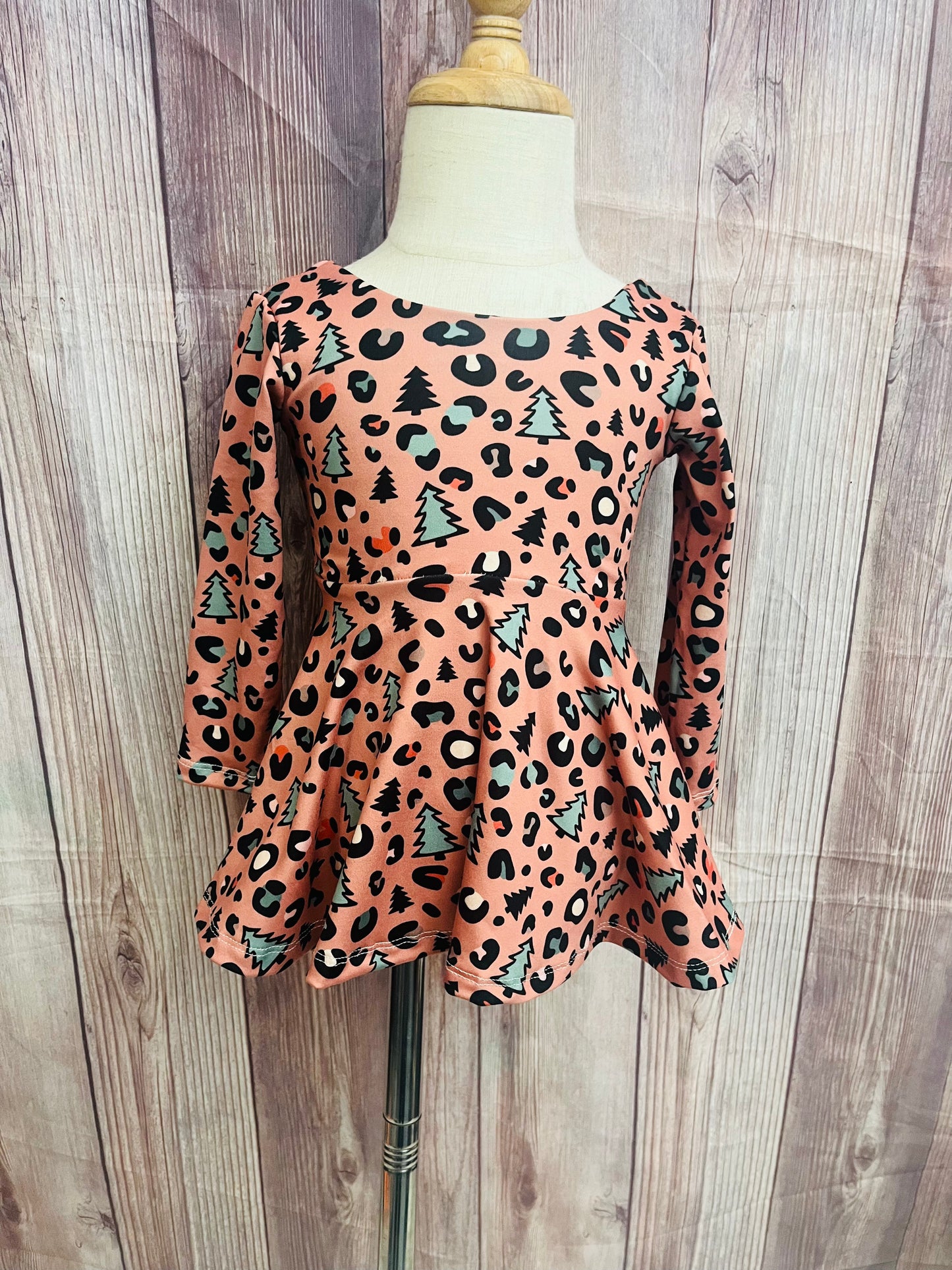 RTS Cheetah Tree Dress