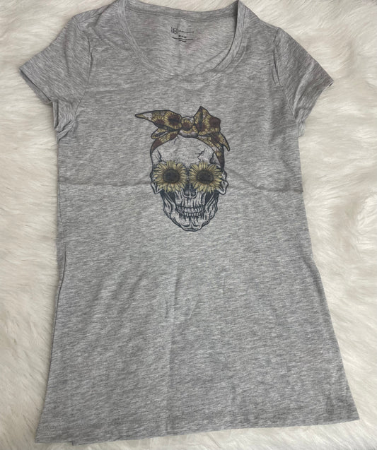 RTS Sunflower Skull Shirt