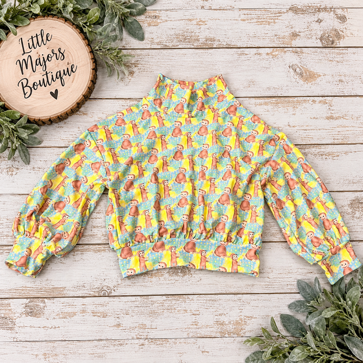 Monkey Mock Neck Sweater 18/24