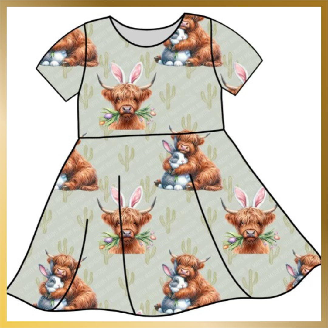 Easter Cow Dress